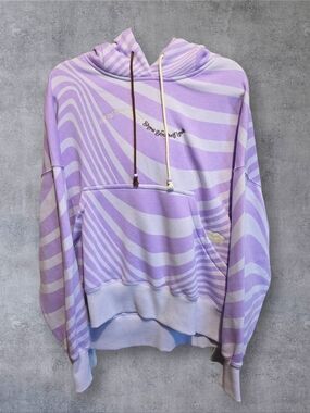 Nike Phoenix Fleece Swirl Hoodie In Violet Frost